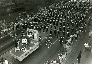 <p><strong>The History of OSU Homecoming</strong></p>
<p>Ohio State is celebrating 107 years of Homecoming this year! The University has a rich tradition of Homecoming activities.&nbsp;Alumni Day began as early as the 1880s. Homecoming officially began as an idea of OSU professor and Alumni George Rightmire in 1912. The first Homecoming was called "Ohio State Day" as an event prior to a football game. At first, Homecoming unofficially began as commencement programs set aside for Alumni gatherings.</p>
<p>Students began the tradition of decorating houses and dorms for the first Homecoming in 1912. The Homecoming Pep Rally tradition was added to Homecoming Week in 1918. In 1920, a Homecoming Dance was added to the celebration. Floats were organized for the Homecoming Parade on and off as early as 1920. The Homecoming Parade has been an annual tradition since 1965.</p>
<p>&nbsp;</p>
<p>Homecoming Court began with only women competing for queen. The first woman given the title of Homecoming Queen was Helen McDermott in 1923. The first Homecoming King was in Alex Lambrinides in 1976. Maudine Ormsby, cow queen of 1926, was a candidate from the College of Agriculture. Marlene Owens, Jesse and Ruth Owen's daughter, became OSU's first African American Homecoming Queen.</p>
<p>&nbsp;</p>
<p>2011 was the inaugural year for the participation of the Regional campuses of Ohio State in the Homecoming Celebration. To start a new tradition and welcome alumni home, Homecoming and Alumni Reunion Weekend has combined into one campus-wide celebration.</p>
<p>&nbsp;</p>
<p>The 2023 Homecoming we will celebrate 154 years of the university and we are so excited for new memories to be made!</p>